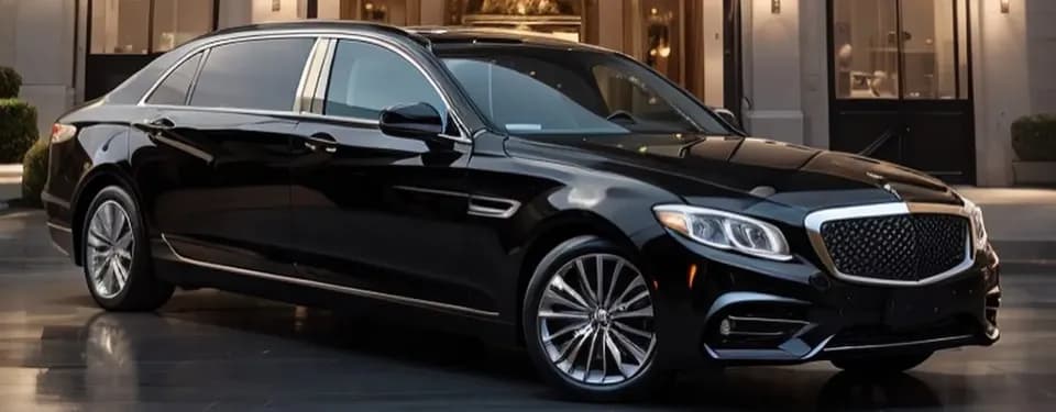 Luxury limousine background
