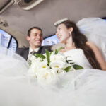 wedding day limousine and party bus rental with diamond lux limo in palm beach and south florida