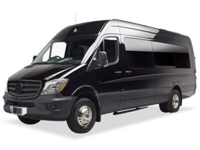 Limousine service in palm beach gardens sprinter vehicle at the image with white background
