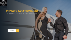 corporate car service by diamond lux limo in Signature aviation in Palm Beach, corporate business owner coming out from private jet at signature aviation 