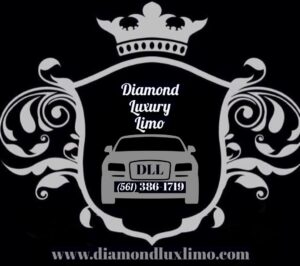 logo of diamond limusine luxury transportation worldwide black car service near palm beach airport pbi, Diamond Limousine Luxury Transportation